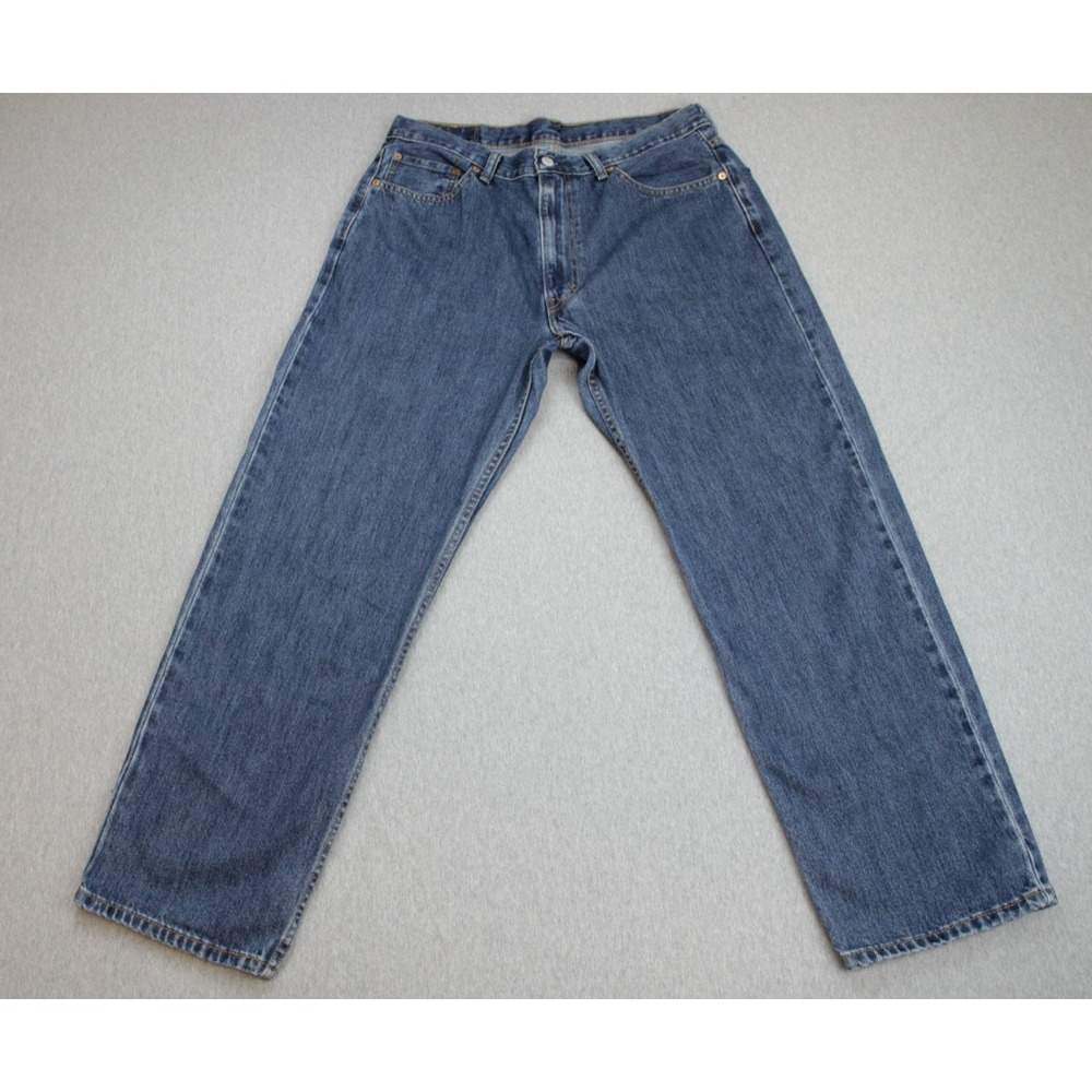 Levis 550 Jeans Mens 34 X 29 Fit Blue 100% Cotton Relaxed Fit Straight